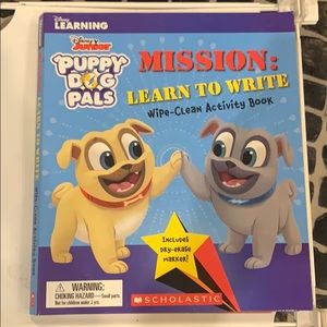 Disney’s learning puppy dog pals wipe clean book